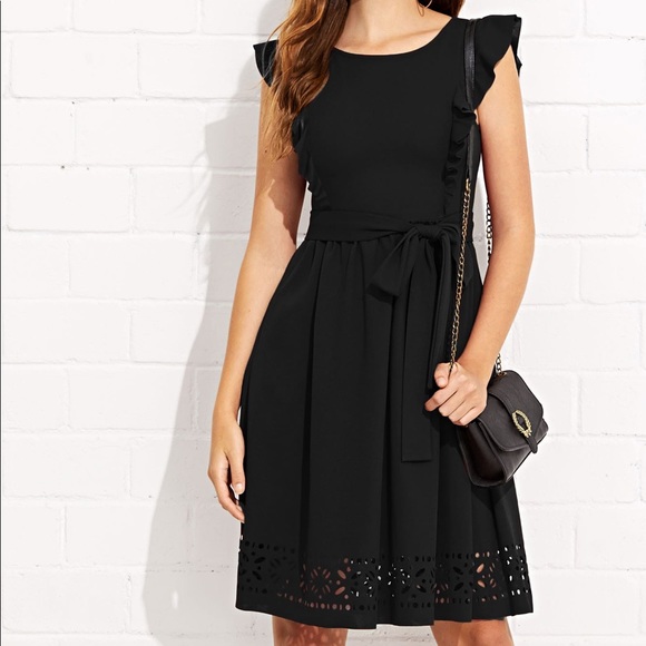 Shein Dresses Black Kneelength Dress Poshmark